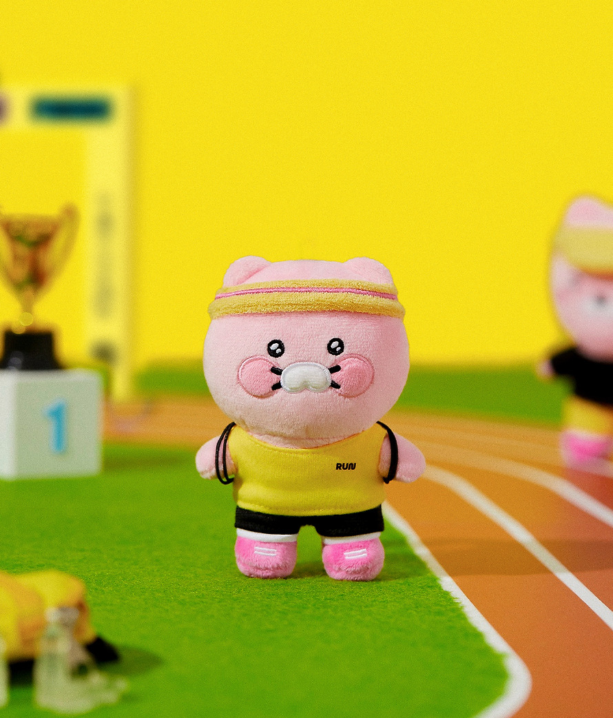 Peluches Porte-Clés Friends Run Coffret Complet 10 Personnages - Kakao Friends