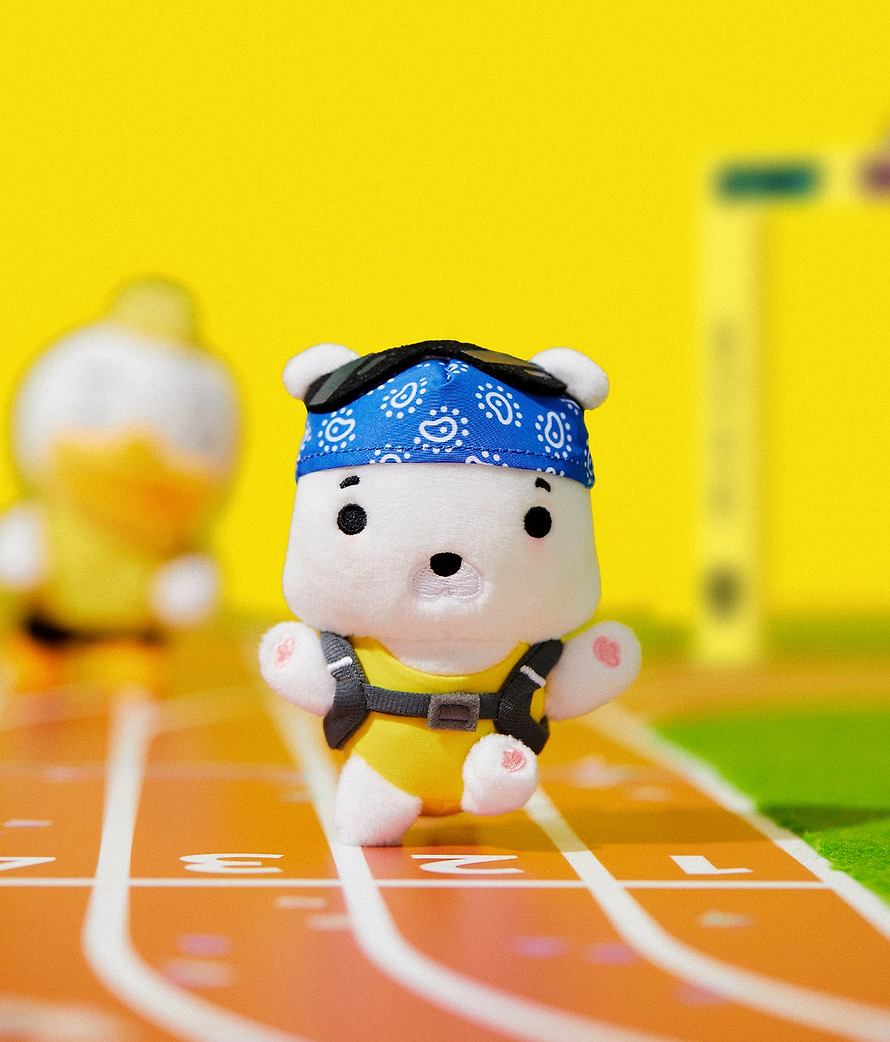Peluches Porte-Clés Friends Run Coffret Complet 10 Personnages - Kakao Friends