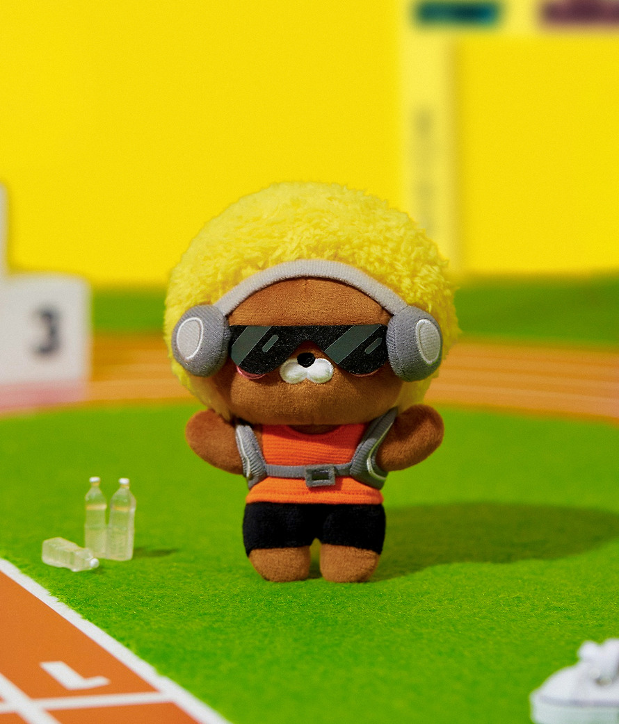 Peluches Porte-Clés Friends Run Coffret Complet 10 Personnages - Kakao Friends