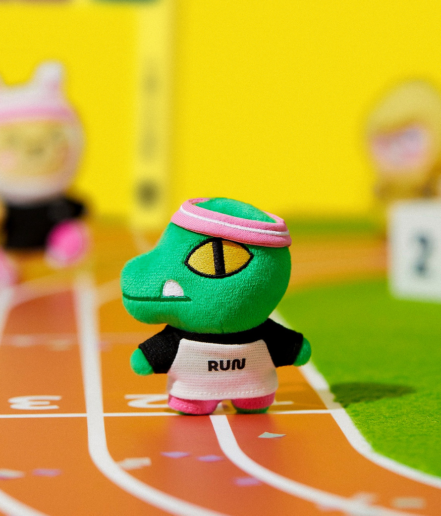 Peluches Porte-Clés Friends Run Coffret Complet 10 Personnages - Kakao Friends
