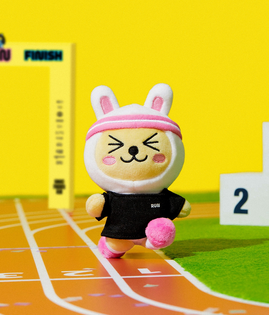 Peluches Porte-Clés Friends Run Coffret Complet 10 Personnages - Kakao Friends