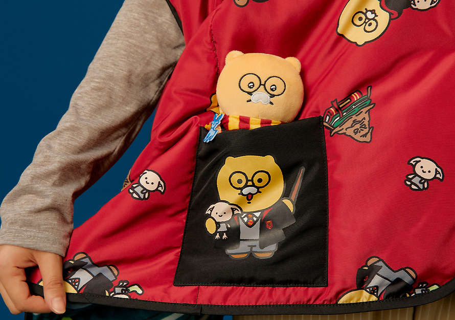 Peluche Porte-Clés Harry Potter X Friends Gryffondor Chunsik - Kakao Friends