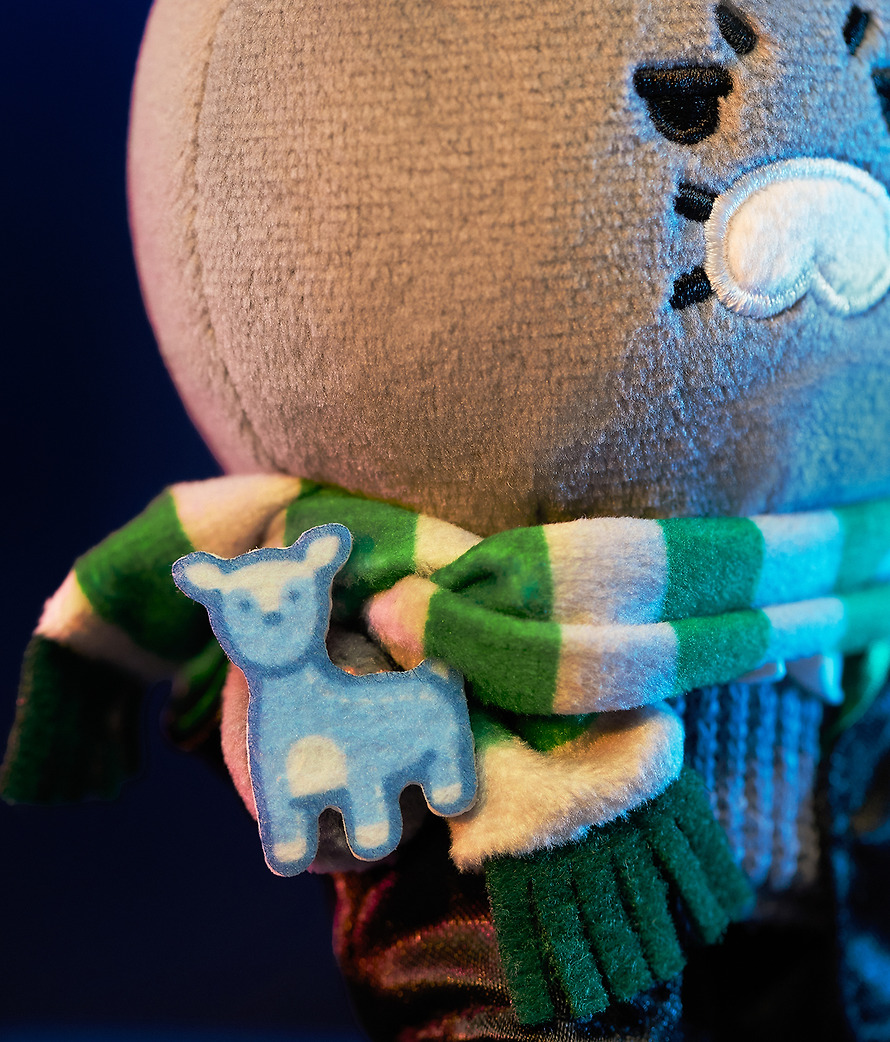 Peluche Porte-Clés Harry Potter X Friends Serpentard Chunsik - Kakao Friends