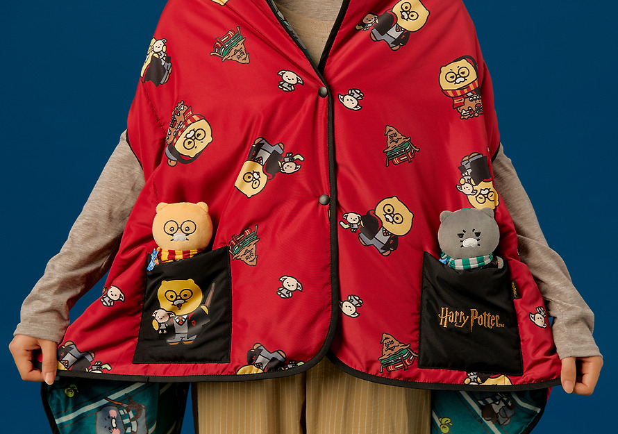 Peluche Porte-Clés Harry Potter X Friends Serpentard Chunsik - Kakao Friends