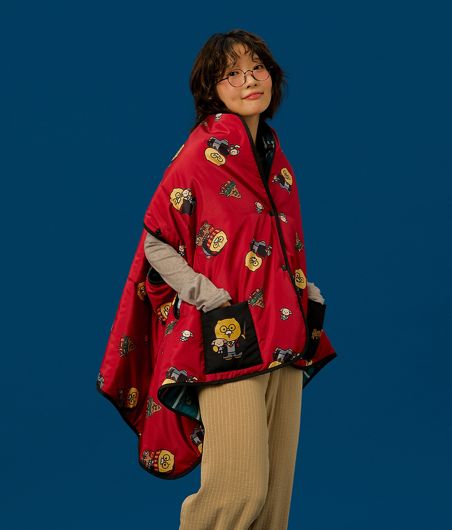 Reversible Cape Blanket Harry Potter X Friends Chunsik - Kakao Friends