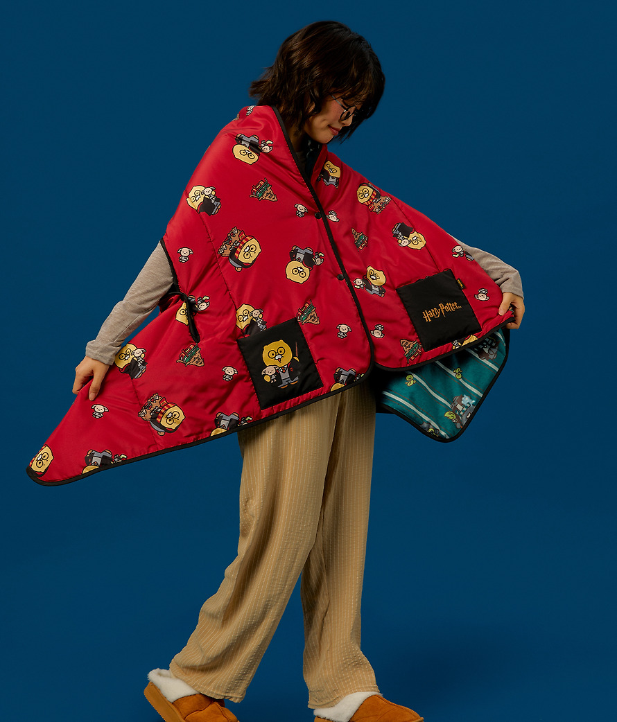 Reversible Cape Blanket Harry Potter X Friends Chunsik - Kakao Friends