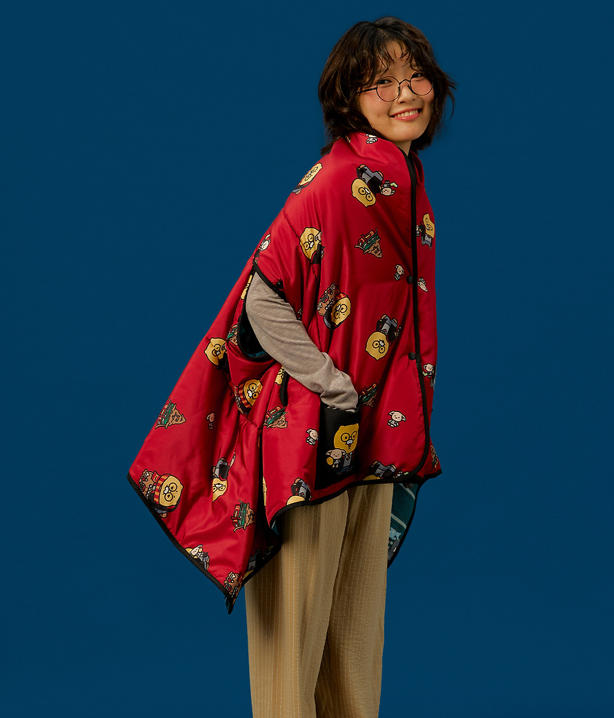 Reversible Cape Blanket Harry Potter X Friends Chunsik - Kakao Friends