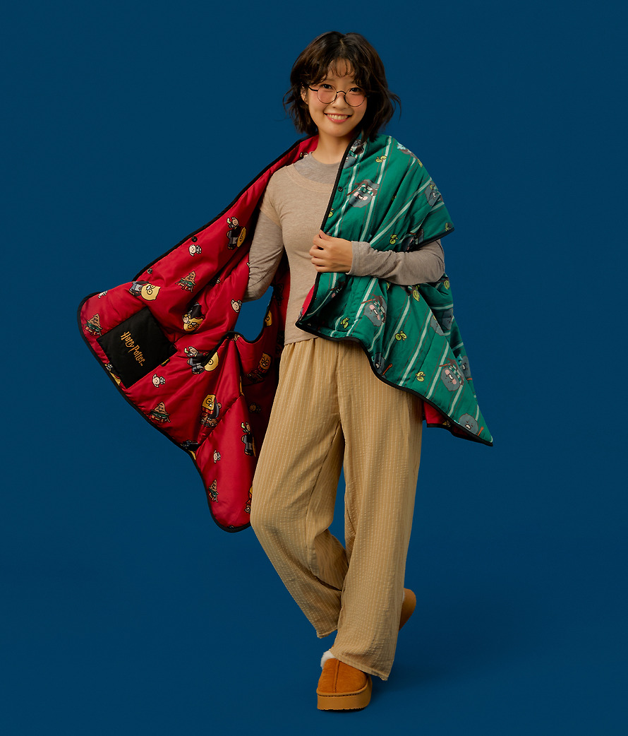 Reversible Cape Blanket Harry Potter X Friends Chunsik - Kakao Friends