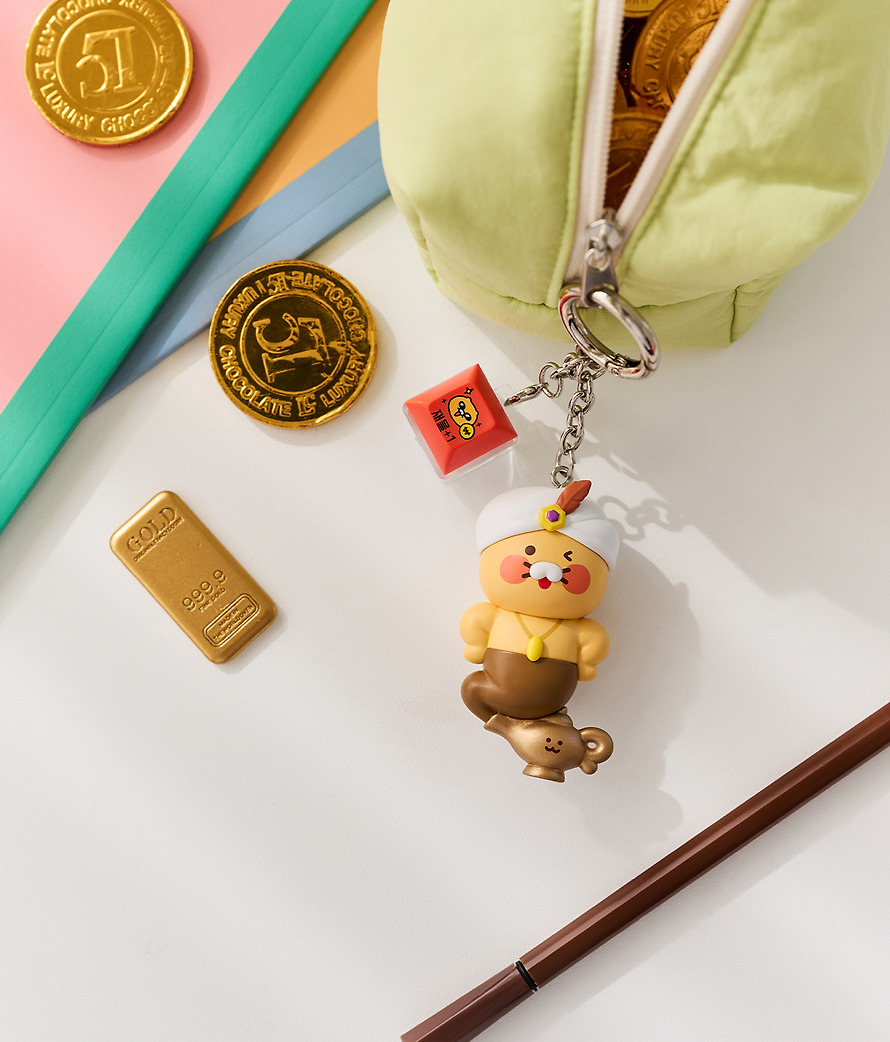 Porte-Clés Figurine LED Keycap Lampe Magique Richesse Chunsik - Kakao Friends