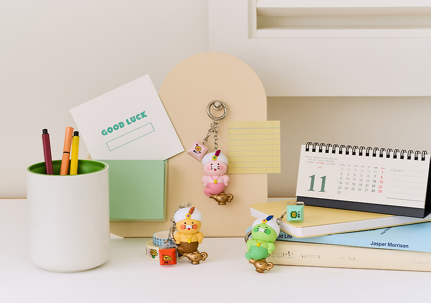 Porte-Clés Figurine LED Keycap Lampe Magique Chance Chunsik - Kakao Friends