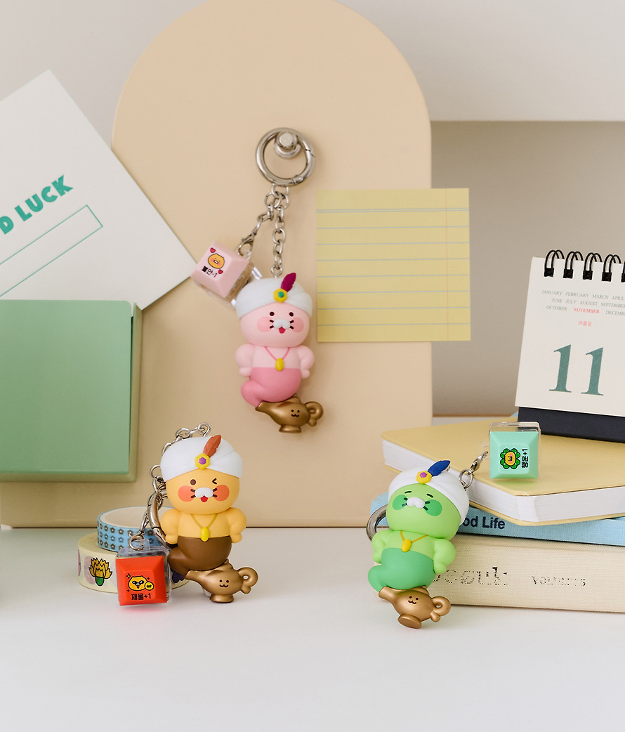 Porte-Clés Figurine LED Keycap Lampe Magique Chance Chunsik - Kakao Friends